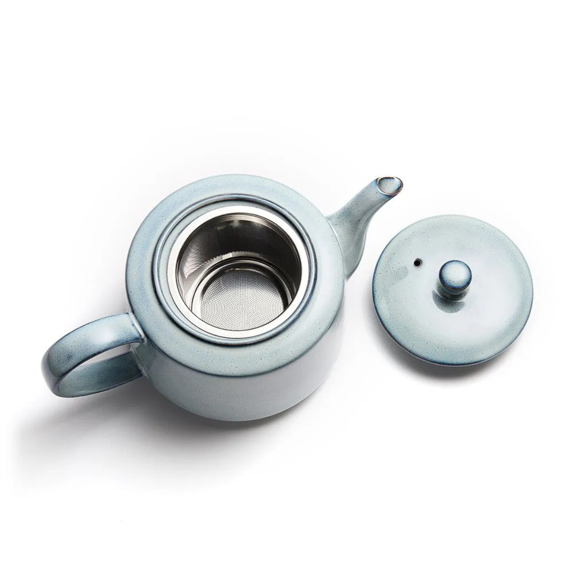 THEIERE EN PORCELAINE GIVRE 80 CL